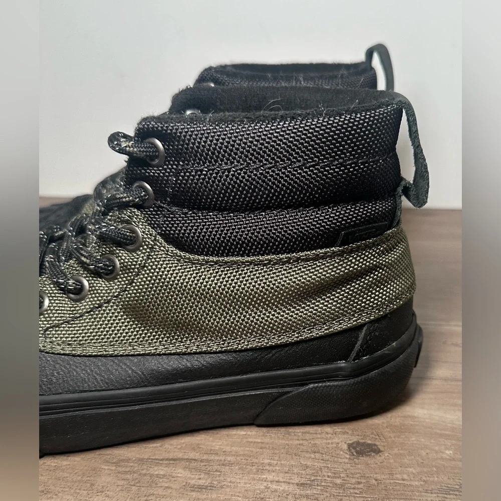 VANS SK8-HI DEL PATO DUCK BOOTS, M 5.5 W 7‎ Green/Black All Weather MTE 360.